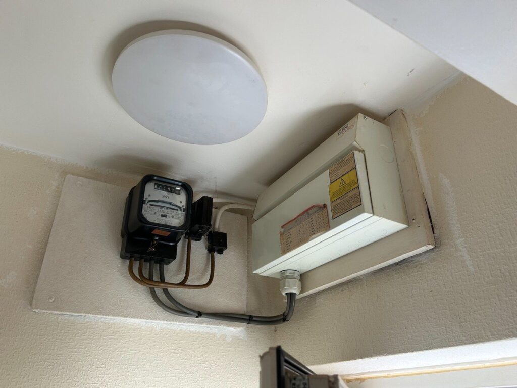 Partial rewire - new socket circuit cables brought into the consumer unit beside the meter